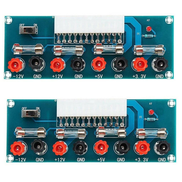 2X 24 Pins Atx Benchtop Board Computer Pc  Supply  Adapter Module B6Q87419