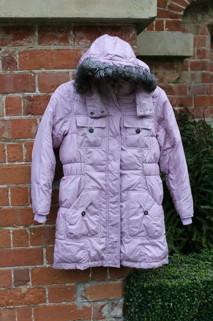 NEXT Cappotto invernale caldo imbottito lungo tampone per ragazze 9-10 anni