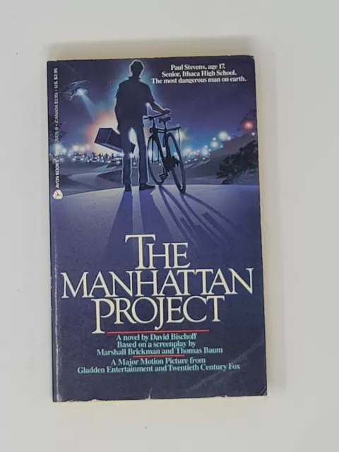 DAVID BISCHOFF SIGNED 1ST - The Manhattan Project (John Lithgow)