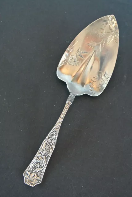 JB & SM KNOWLES Sterling Silver TUDOR Pattern 8.75" Cake / Pie Server