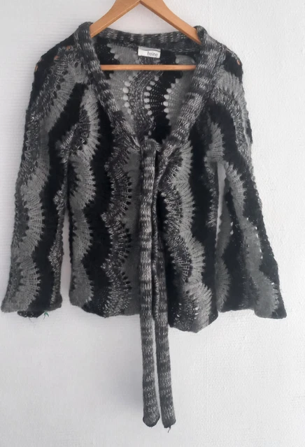 Gilet/cardigan rouge neuf taille M angora + cachemire marque Terry Lane (sg