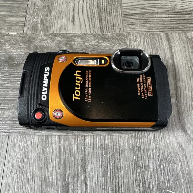 Olympus Stylus Tough TG-860 Waterproof Digital Camera Orange FOR PARTS