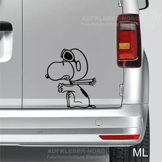 AUTO AUFKLEBER SNOOPY Die Peanuts Charlie Brown Sticker Süß Hund
