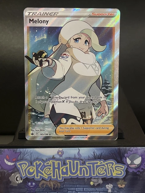 Melony 198 Fresh Trainer POKEMON CARD MELONY 195/198 Chilling Reign Full Art Trainer Near Melony 198 Fresh Trainer POKEMON CARD MELONY 195/198 Chilling Reign Full Art Trainer Near