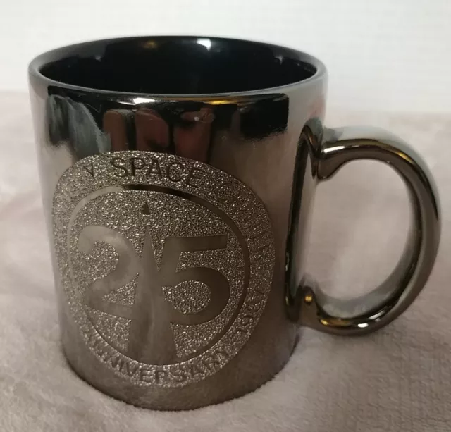 Vintage Kennedy Space Center 1987 25th Anniversary Ceramic Mug Metallic Gloss