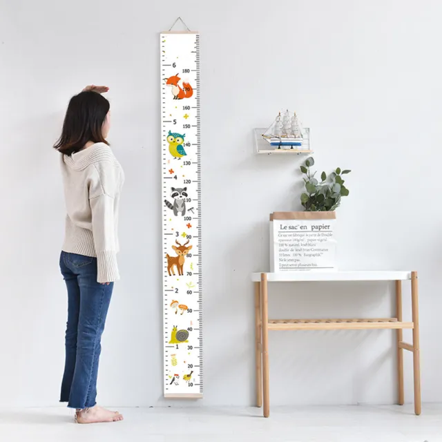 Growth Ruler Height Stickers With Cartoon Animal Pattern For Kid Living