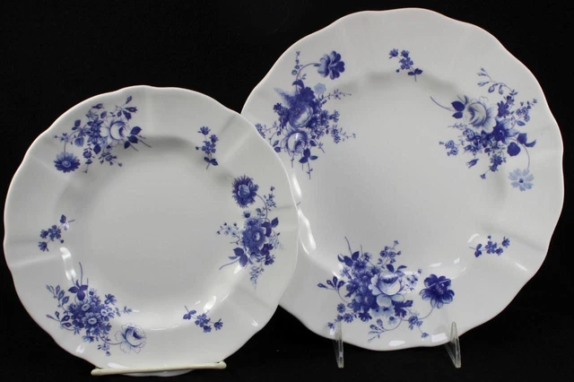 Royal Crown Derby Posie Bleu Assiette Et Salade Plaque