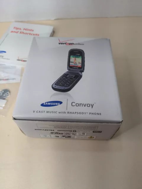 Samsung Convoy Verizon Flip Phone Military Grade SCH-U640 3G W. Box Prepaid Cell