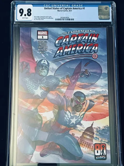 United States of Captain America #1 CGC 9.8 - Alex Ross Variant - 2021