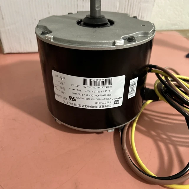 ZHONGSHAN BROAD OCEAN Y7S623C22 Condenser Fan Motor 1/4HP 1100 RPM 2.0-1/2 Shaft