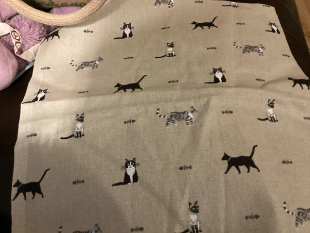 Craft room fabric clear out Sophie Allport fabric hares 34.5x36.5cm