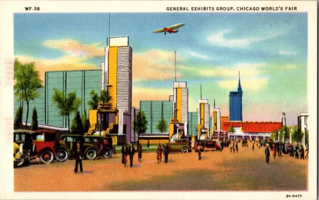 General Exhibits Group Chicago World's Fair Illinois IL Postcard Unused