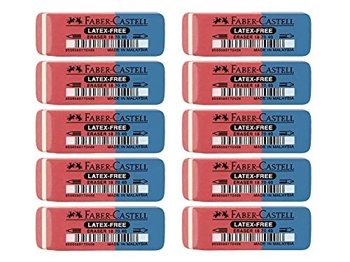 Faber-Castell 205001 Lot de 10 gommes sans latex 187040