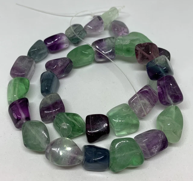 NOS Mixed Color Polished Gemstone Strand 16" For Jewelry Making 437 cts Total