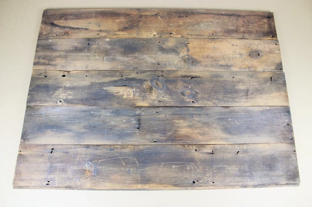 5 Pack 48" Rustic Flamed  Barn Wood  Authentic Reclaimed Shiplap Barnwood  #1132