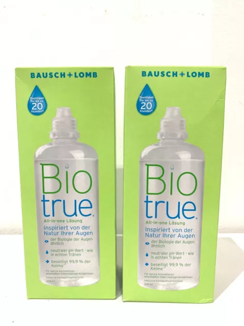 Baush&Lomb LIQUIDI PER LENTI A CONTATTO Biotrue 300ml Offerta 2pz Disinfettante