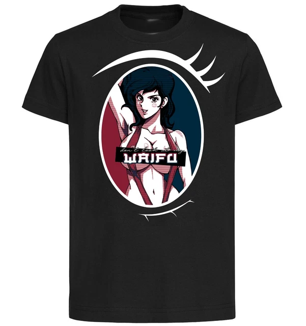 T-Shirt Black Unisex -Propaganda Waifu - Lupin III - Fujiko Mine - PE0259