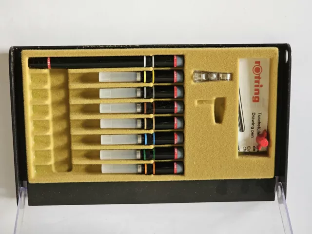 rOtring VARIOSCRIPT Germany Made SET of EIGHT Rapidograph Pens