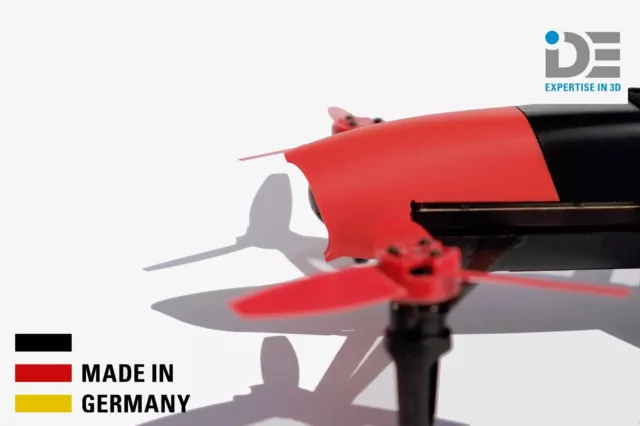 Parrot Bebop Drone 1 capucha de plástico nariz ROJA - Hecho en Alemania