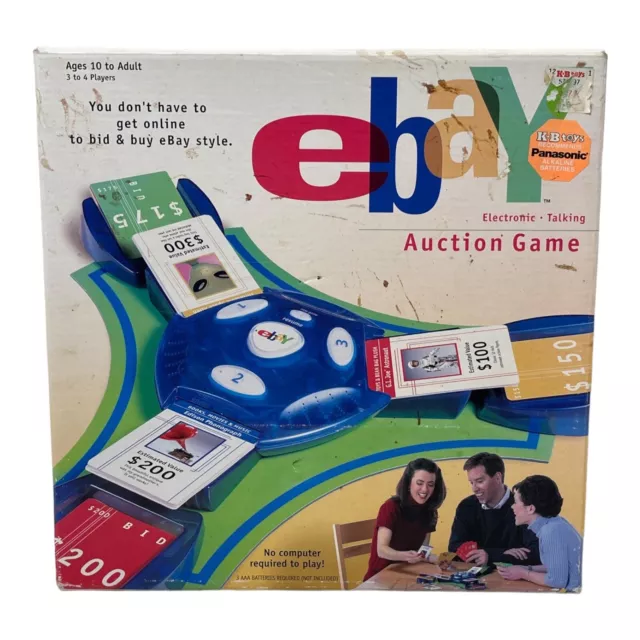 New/Sealed eBAY Auction Electronic Talking Board Game  Hasbro 2001