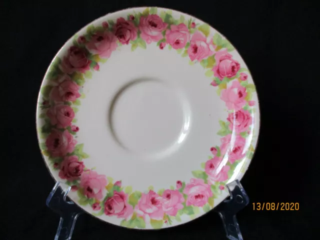 Royal Doulton. Raby Rose. Tea Cup Saucer. (14.3cm). D5533. Made In England.