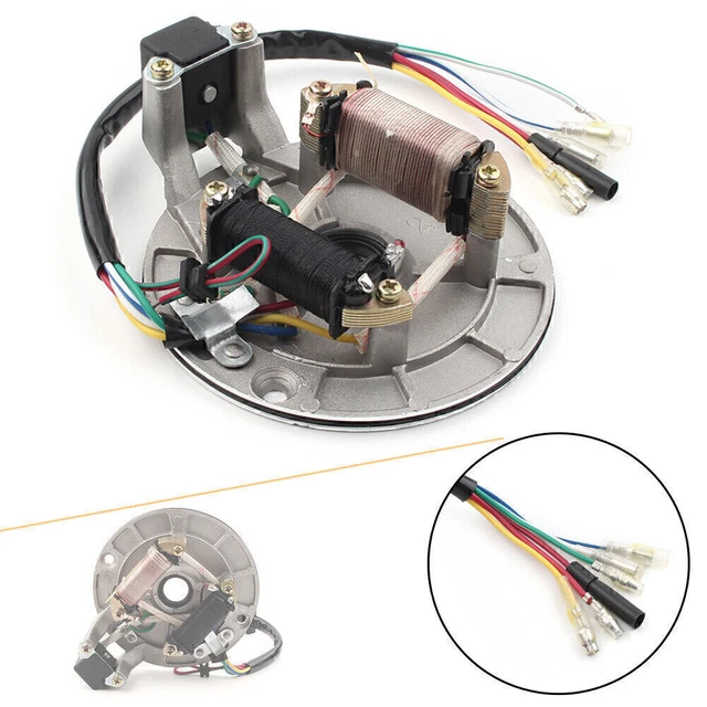 Piastra Statore Magneto per Sporcizia 70cc 90cc 110cc 125cc per ATV Go Kart 2 Bobina