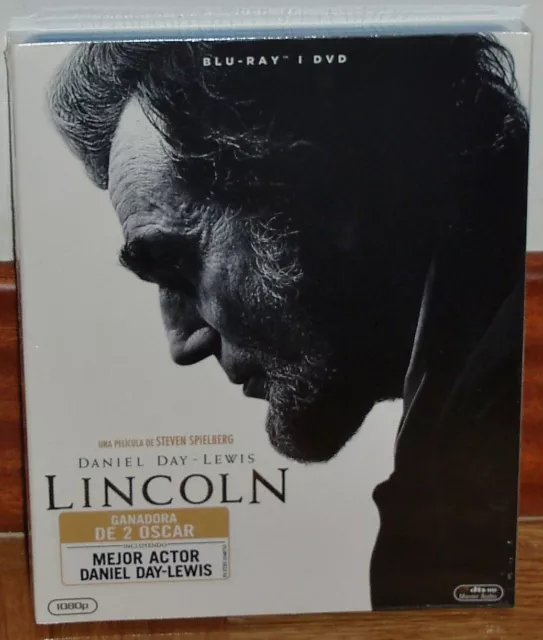 Lincoln Combo Blu-Ray+ DVD Neuf Scellé Historique Notice Biographique (Sans