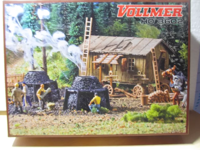 Vollmer HO 3602 Bausatz Köhlerei Diorama , Eisenbahn C/3