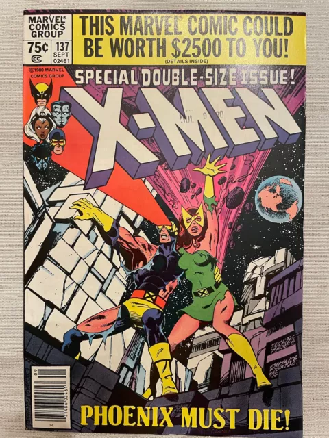 Uncanny X-Men #137 (1980) Marvel VF/NM_Death of Phoenix Dble Size Byrne art _Key
