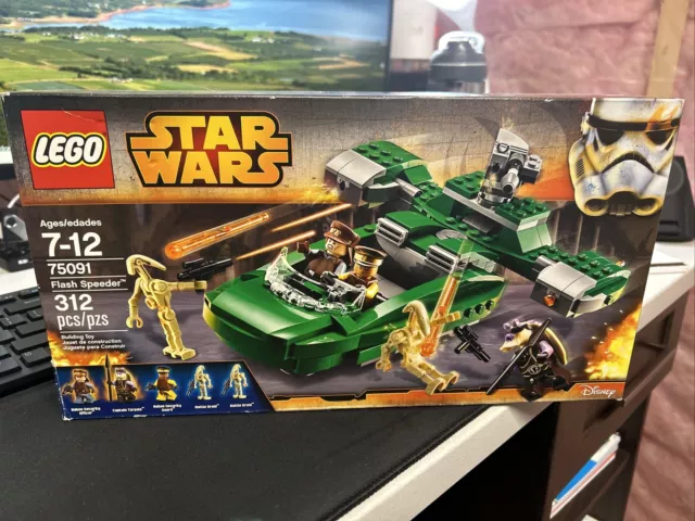 LEGO Star Wars: Flash Speeder (75091) Retired Rare. Slight Box Tear, Unopened