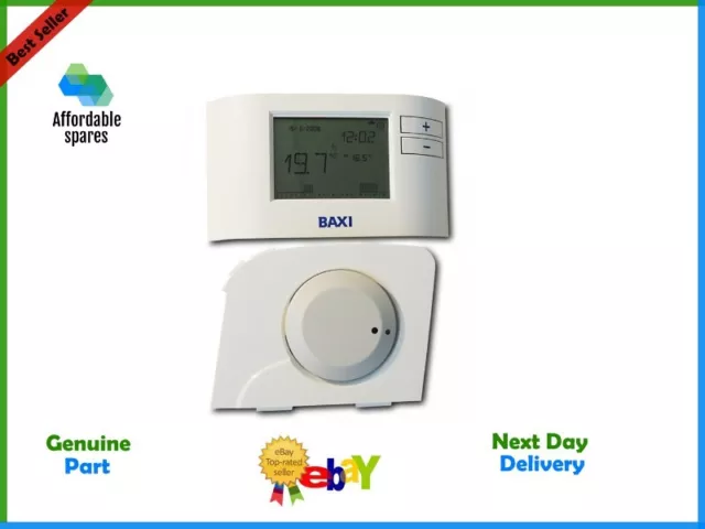 Baxi EcoBlue Wireless RF Digital Programmable Single Channel Thermostat 7212344