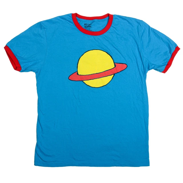 Box Lunch Chuckie Finster Planet Saturn Ringer Cosplay T-Shirt Men's XL Rugrats Box Lunch Chuckie Finster Planet Saturn Ringer Cosplay T-Shirt Men's XL Rugrats