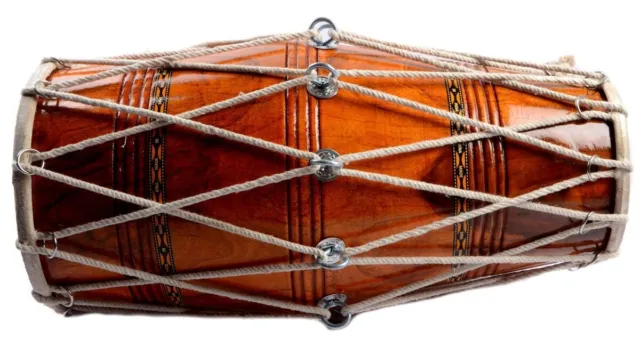 Indian Professional Bina Dholak no. 35 TR Musical Instrument With Bag 3