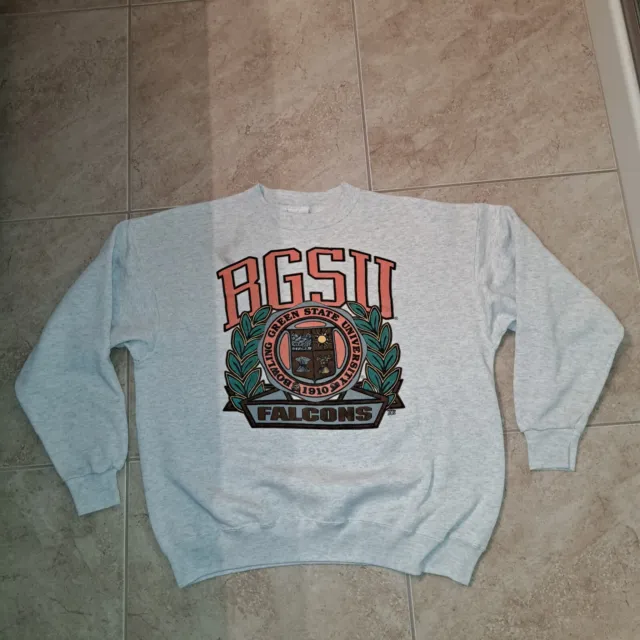 Vintage 90s Bowling Green State  University Crewneck Sweatshirt  Size XL