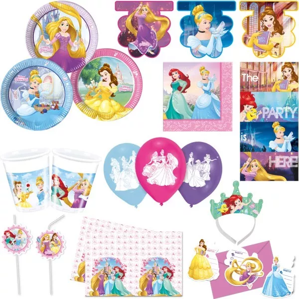 Disney Principessa Compleanno Rapunzel Cinderella Party Set Decorazione