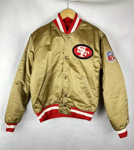 VINTAGE SAN FRANCISCO 49ers Pro Line By Starter NFL Gold Jacket MEDIUM ...
