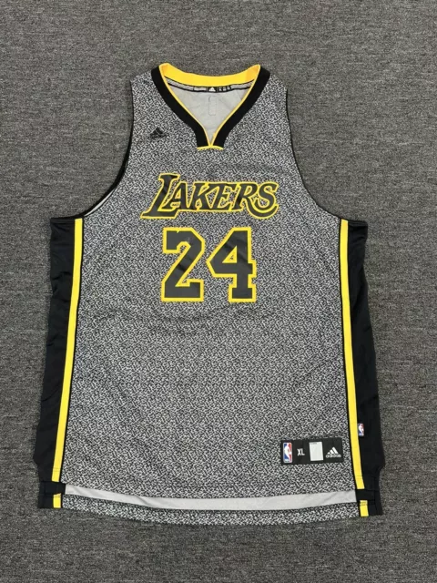 ADIDAS NBA LA Lakers Kobe Bryant 24 Black Swingman Jersey Limited