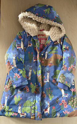 Girls Oilily Fur Lined Coat Jacket Age 5