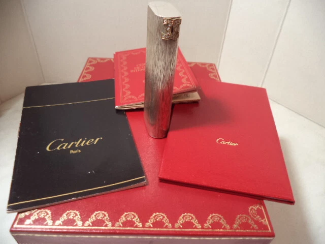 Accendino Lighter Cartier Argento Massiccio Documenti E Garanzia Usato Bene