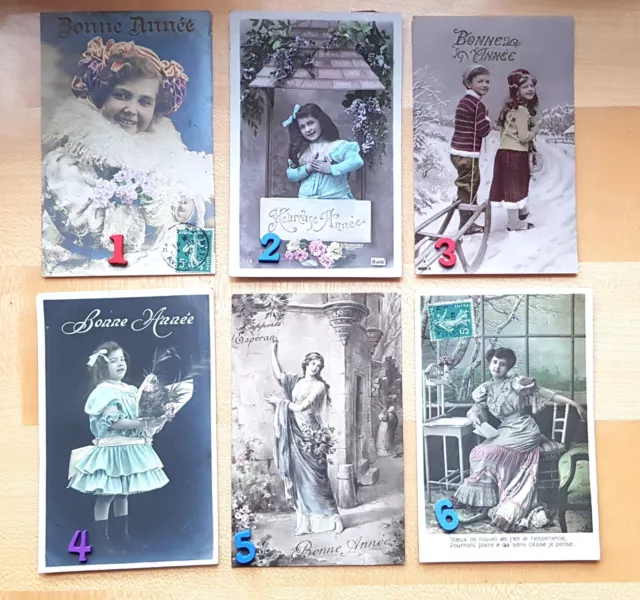 CPA - 6 CARTES aux choix ancienne carte postale BONNE ANNEE