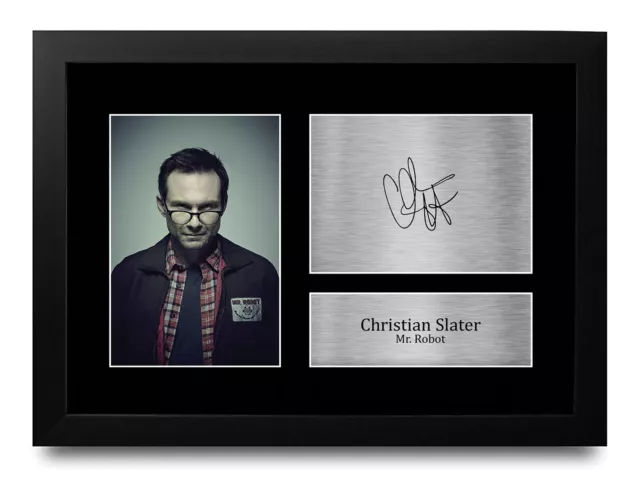 Christian Slater Mr. Robot Gift Printed Signed Autograph Picture for TV Fans