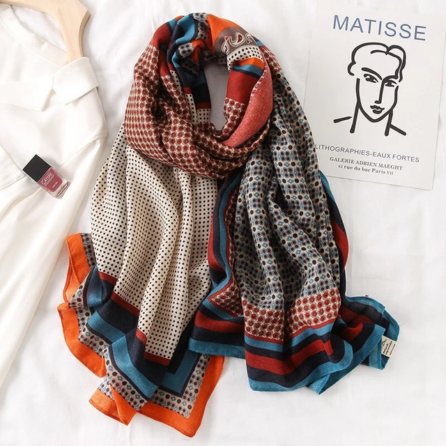 Bufanda Para Mujeres Bufandas de Invierno Cabeza Wrap Elegante Chales Mexican
