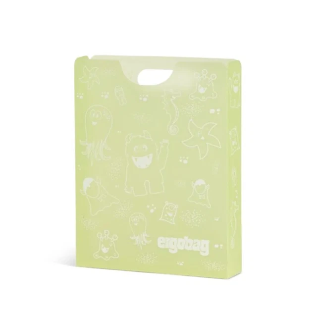 ergobag Heftebox Monster Gelb, DIN A4