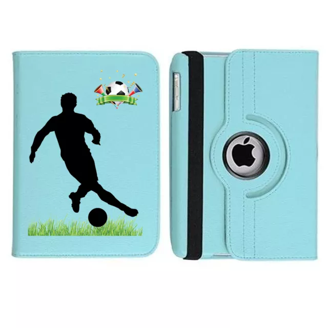 Football  03 Rotating 360 Case Cover Stand For Apple iPad