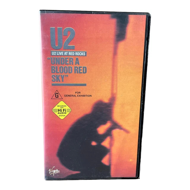 U2: U2 Live at Red Rocks 'Under a Blood Red Sky' VHS - GC/Concert/Video/HTF 🐙