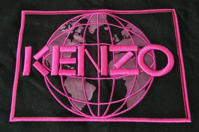 Kenzo Artwork Black Pink Sweat Sweater Sweatshirt Jumper Dress Size Xs 2