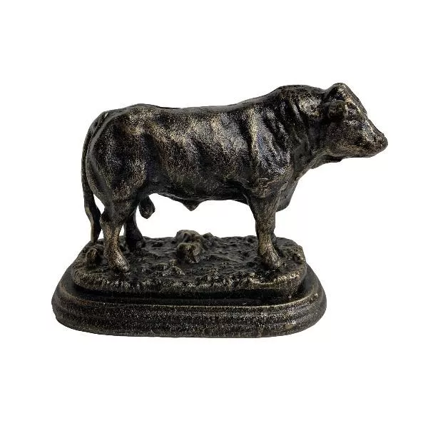 Angus Bull Cow Cast Iron Statue Sculpture