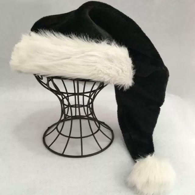 Boland - Bonnet de Père Noël Luxe en peluche et blanc pompon - extra long