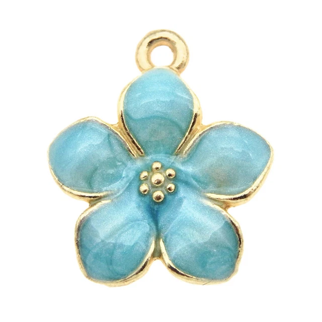 20Stück Legierung Emaille Sortiert Gänseblümchen Anhänger Charme Schmuck Zubehör