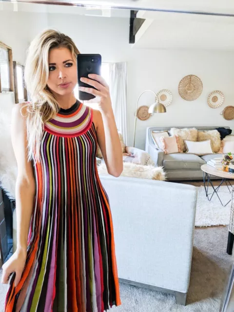 Stunning Missoni Multi Stripe Dress Size 42